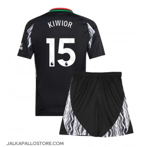 Arsenal Jakub Kiwior #15 Vieraspaita Lapsille 2024-25 Lyhythihainen (+ shortsit)